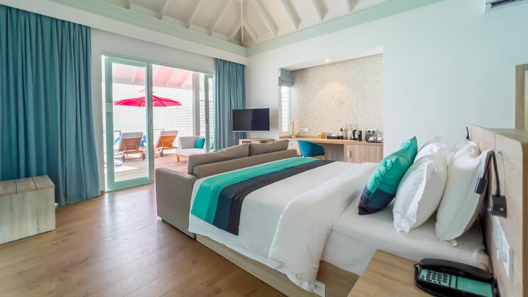 Water Villa with Pool and Slide