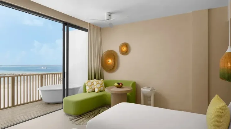 Panoramic Lagoon Room  with open-air bath