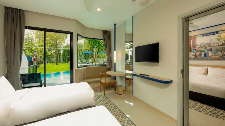 Two Bedroom Family Pool Access Suite