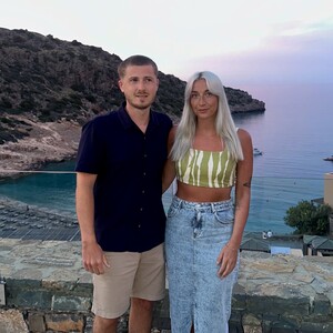 Georgia Cockings and Bradley Webb on holiday in Crete