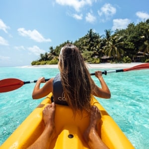 Kayaking in The Maldives