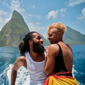 Couple in St Lucia