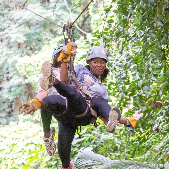 Zip Lining in the Seychelles
