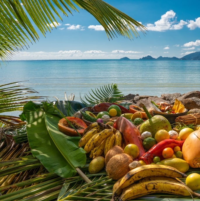 Fresh fruit in the Seychelles