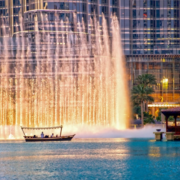 Downtown Dubai Water Feature